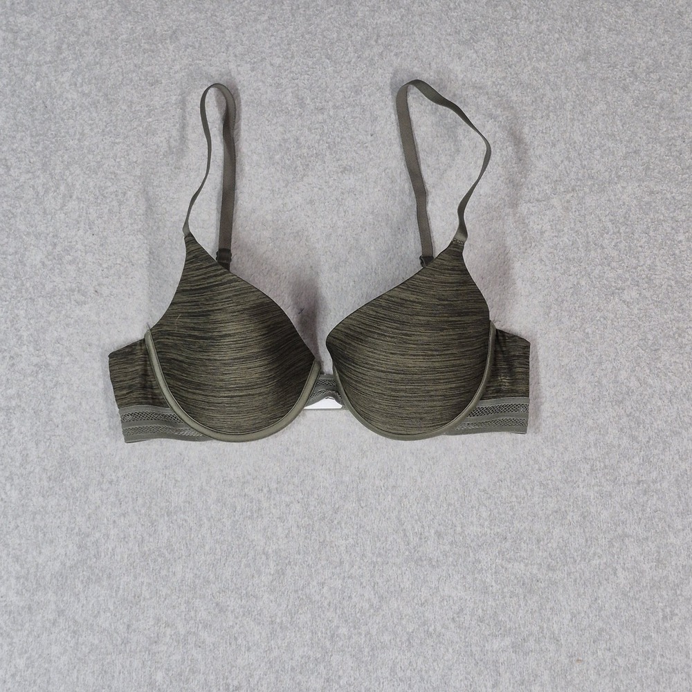 Victoria's Secret Women Bra‎ 34C Green heather Uplift Demi Semi Underwire